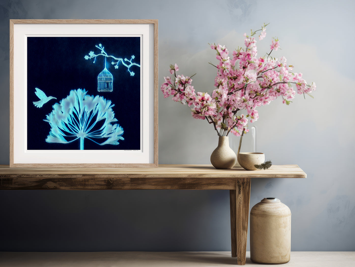Electric Blue - Bird cage